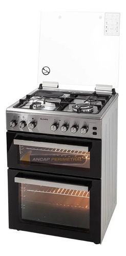 Cocina Doble Horno James C900a Combinada Inox 3+1