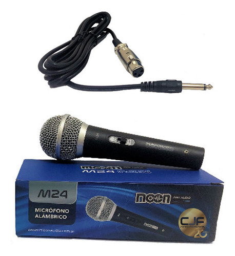 Microfono Karaoke Voces C Cable Mano Dinamico Moon M24 Cjf