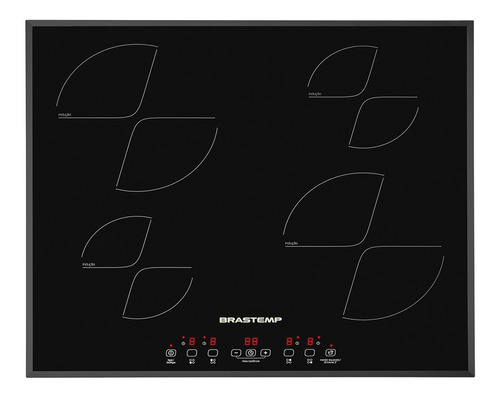 Fogão cooktop elétrica Brastemp BDJ62A preto 220V