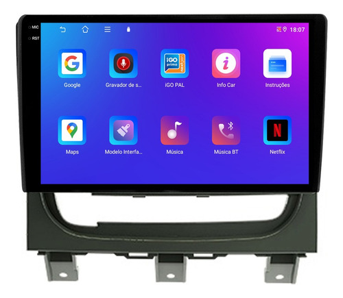 Multimidia Fiat Palio 13/19 9p Android Carplay 4/64gb + Ré