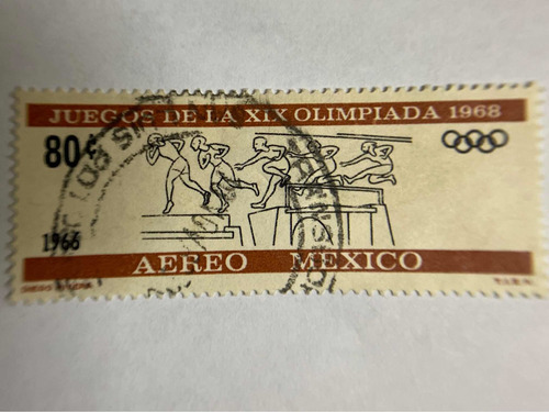 Sello Postal Segunda Serie Pre-olimpiadas De 1968