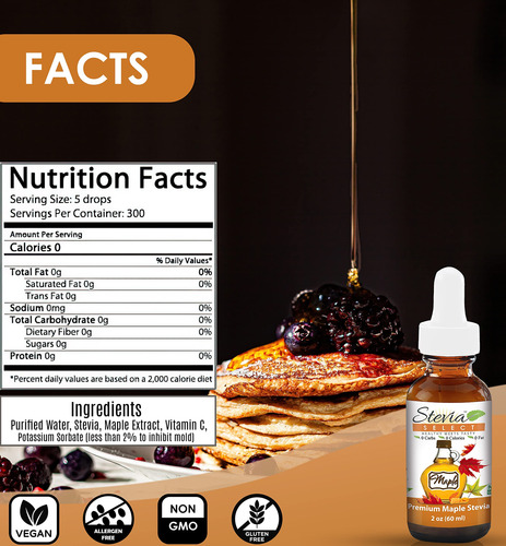 Stevia Select Gotas Mantequilla, Natural Y Maple Sin AzĂșcar