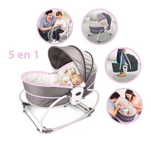 Silla Mecedora Bauncer 5 En 1 Multifuncional Para Bebes 0 +