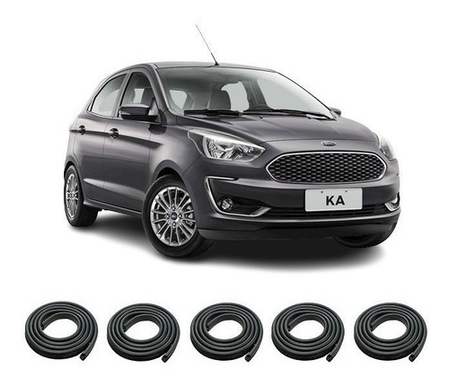 Ford Ka 5p 2016/22 Burletes Puertas Delanteras Traseras Baul