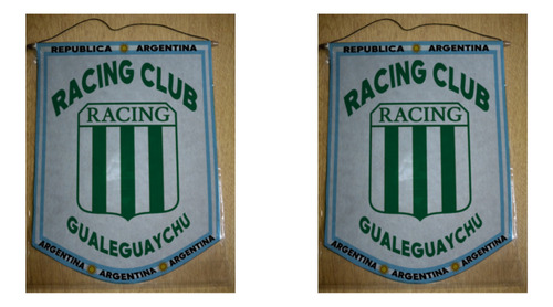 Banderin Chico 13cm Racing Club Gualeguaychu