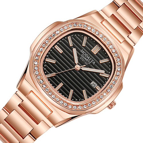 Reloj Hombre Elegante Oro Rosa Original Moda Impermeabl