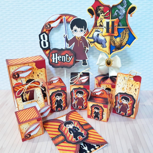 Kit Imprimible Cajitas Harry Potter
