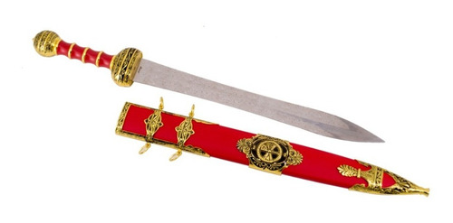 Espada Da Cavalaria Romana Spatha Bainha Vermelha