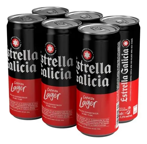 comprar Cerveja Estrella Galícia Pilsen 350ml - 12 Unidades
