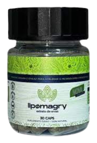 Lipomagry 100% Natural  E Original Com Nf 30 Caps