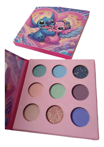 Paleta De Sombra Stitch E Angel 9 Cores Sombra Variada