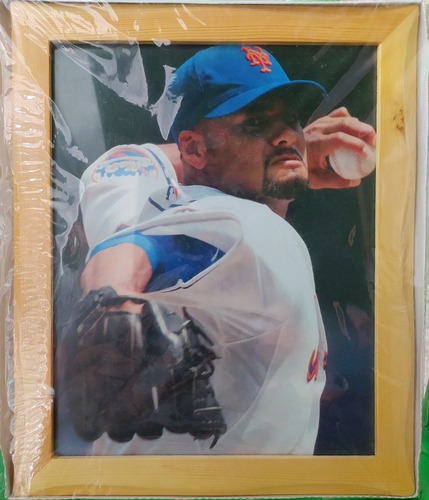 Cuadro Enmarcado De Johan Santana / New York Mets