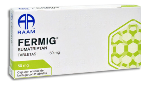 Sumatriptán 50 Mg Fermig Caja Con 2 Tabletas Raam
