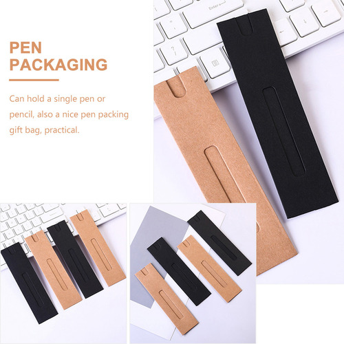 Bolsa De Papel Plegable Para Bolígrafos, 30 Unidades, Fundas