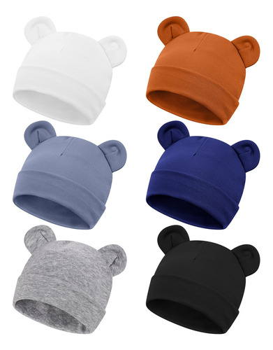 Toulite 6 Gorros Prematuros De Algodon Para Prematuros, Gorr