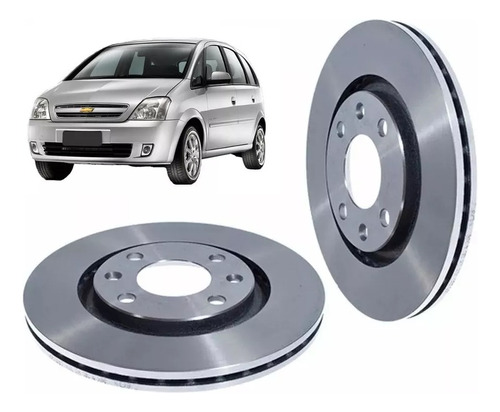 Juego X 2 Discos De Freno Chevrolet Meriva 1.8 16v 280mm