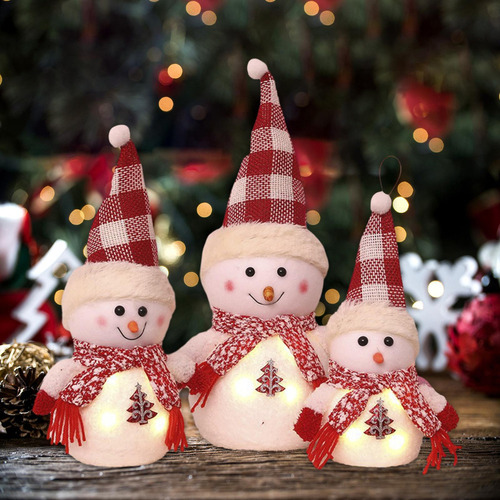 Sdd Navidad Muñeco De Nieve Con Decoración Navideña De