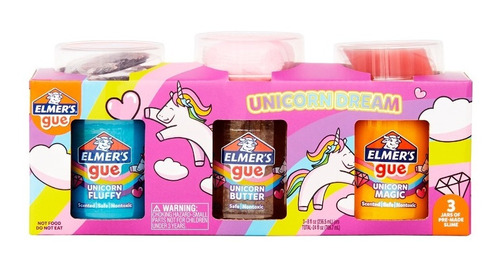 Kit Slime Elmer's Juguete Plastilina Maleable Niñas Niños X3