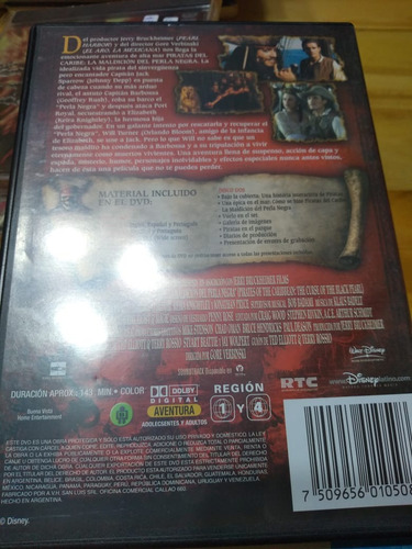 Imagen 3 de 3 de Piratas Del Caribe. La Maldición Del Perla... - Box 2 Dvds