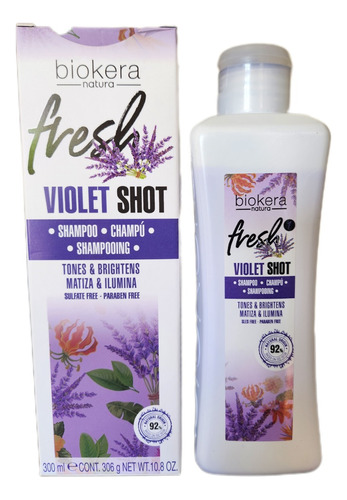 Shampoo Matiza Rubios Violet Shot Salerm Medio 8/10 -300ml