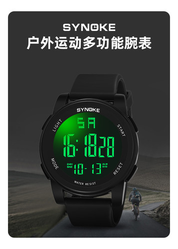 Reloj Digital Impermeable Con Retroiluminación Luminosa De V