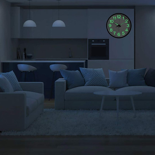 Imagen 9 de 10 de Reloj De Pared, 12 In 30 Cm Moderno Luminoso Digital Reloj