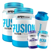 Comprar Kit Whey Protein 900g + Bcaa 100g + Creatina 100g + Shaker Sabor Baunilha