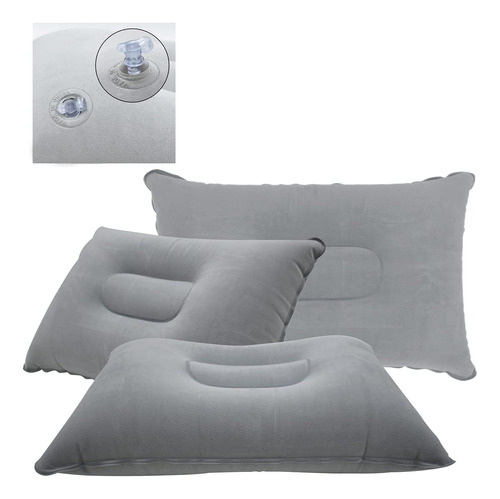 Paquete De 4 Almohadas Inflables Grises, Almohada De Aire De