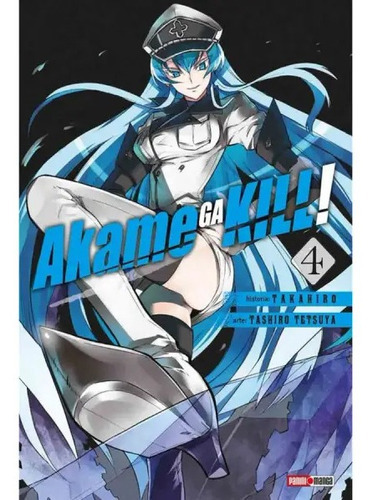 Panini Manga Akame Ga Kill N.4, De Takahiro., Vol. 4. Editorial Panini, Tapa Blanda En Español, 2018