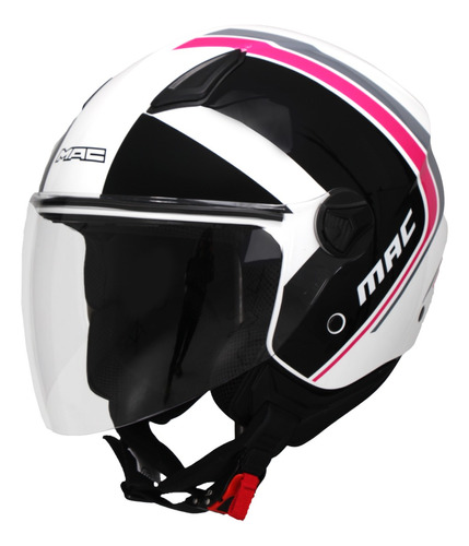 Casco Mac Beat Abierto Con Visor Nuevo Modelo En Moto Delta