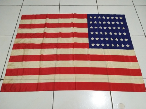Antiga Bandeira Americana Segunda Guerra 48 Estrelas Ww2 (Usado)