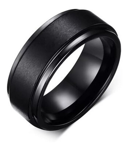 Anillo Negro De Titanio 