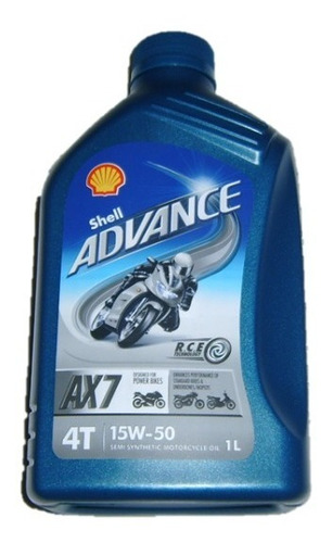 Aceite Shell Semisintetico 4t  15w50 Para Moto 