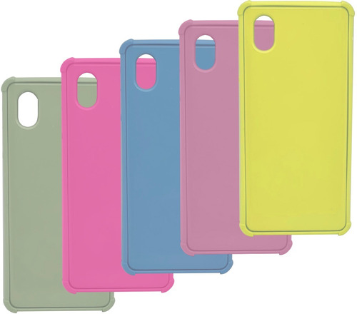 Funda Reforzada Color Esquineros Para Samsung A01 Core