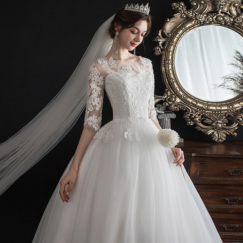 ~ Vestido De Novia Encaje Estilo Bosque Nupcial Talla Grande