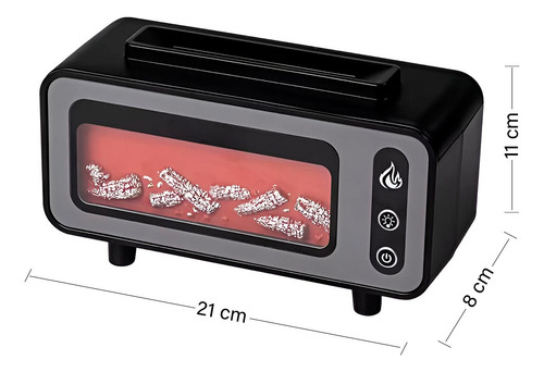 Humidificador Chimenea Led Difusor Aromas La-0646