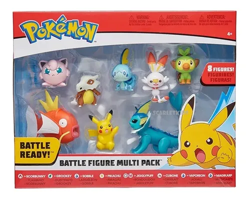 Pokemon Figuras De Batalla X3 Unidades Original Scarlet Kids