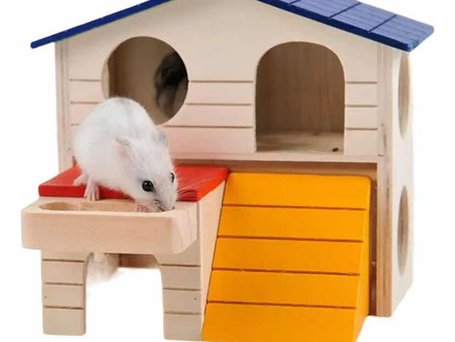 Casa De Dos Pisos - Accesorio Para Hamster