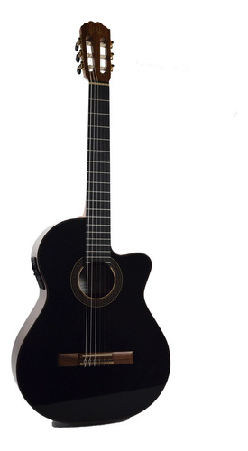 Guitarra Criolla Clasica La Alpujarra 85 Corte Fishman Negra