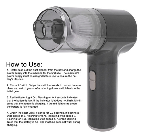 Aspiradora De Mano Inalámbrica Mite Remover 90000 Rpm 3