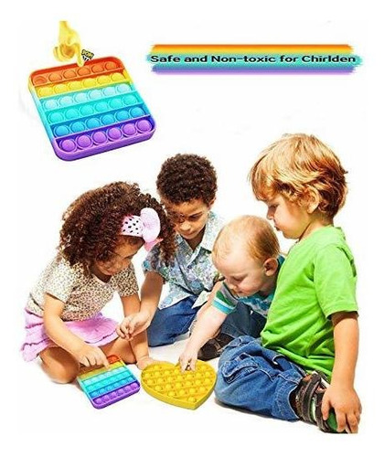 Imagen 6 de 7 de Push Pop Bubble Sensory Fidget Toy Squeeze Toys Poke Pop Toy