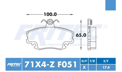 Balatas Delantero Fritec Sandero 2010-2015 1.6l