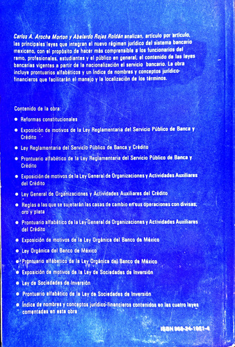 Leyes Bancarias Tematizadas Y Comentadas Editorial Trillas (Usado)