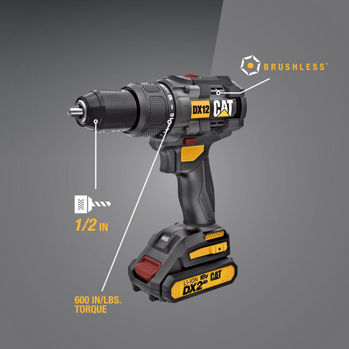 Cat Dx12 18 V Inaldo De Martillo Inalámbrico Con Batería Y C