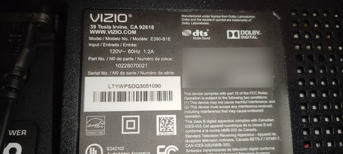 Tv Smart Tv Vizio Led E390i-b1 De 39 /1080p Pantalla Partida