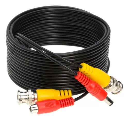 Cable Siames 20 Metros Camaras Seguridad Cctv Bnc Pctecmx