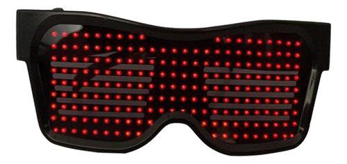 Gafas Led Bluetooth Control Rave Dj Disfraz Show Texto