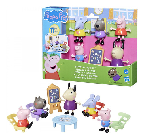 Peppa Pig Set Guarderia Con Figuras Y Accesorios Hasbro 