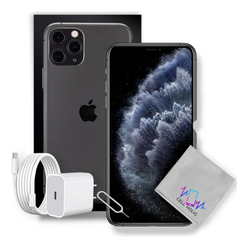 Apple Iphone 11 Pro 256 Gb Gris Bateria 100% Caja Original Negro (Reacondicionado)