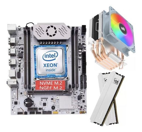 Kit Placa Mãe X99 + Xeon 2670 V3 + 16gb Ddr4 Asgard + Cooler